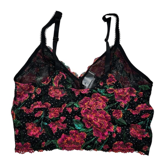 Torrid Women’s Floral Plus Size Black Lace Bralette Size 1X 2X 3X - Picture 9 of 12